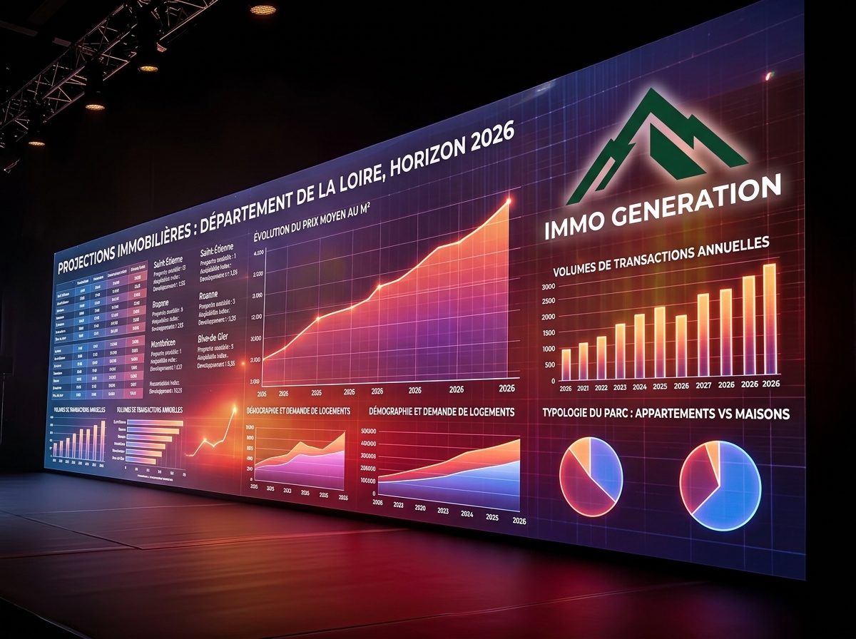 Données du marché immobilier de la Loire, projections 2026, Immo Generation
